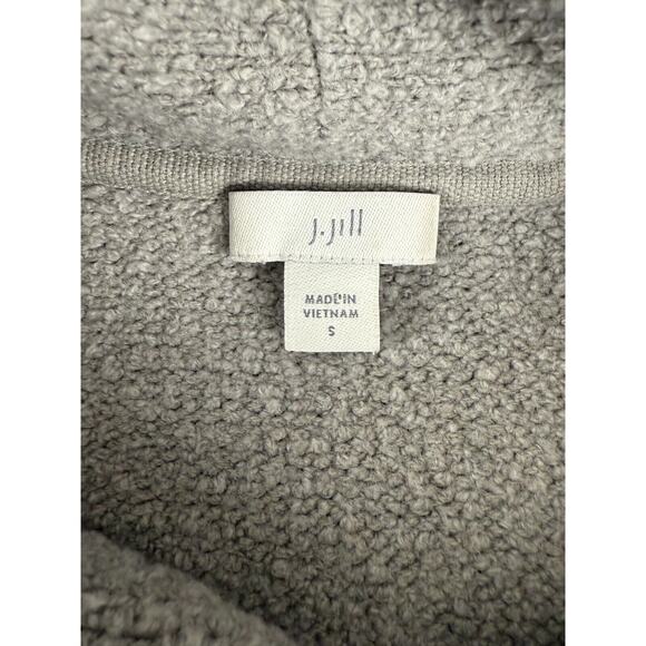 J Jill Womens Sz S Wool Cotton Blend Cowl Neck Sweater Gray Long Sleeve Pullover - Picture 5 of 8
